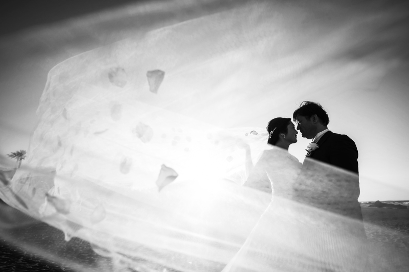 モノクロでロマンチックに