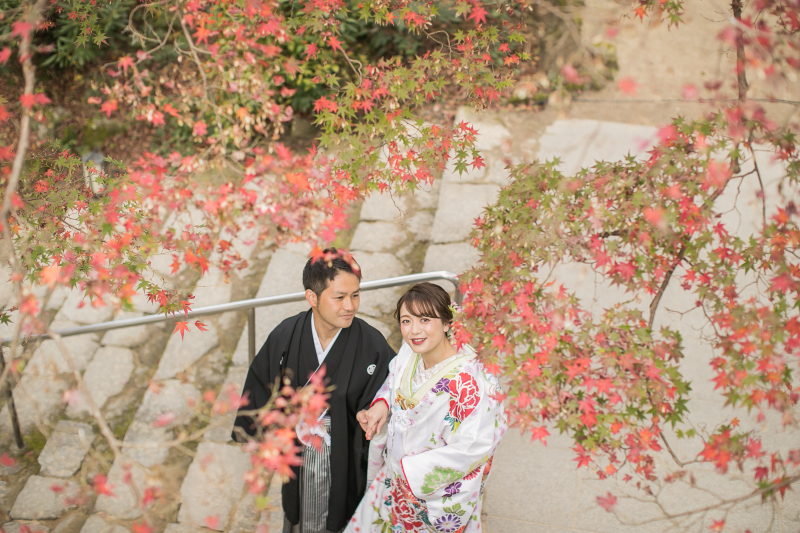 紅葉いっぱいの中で....