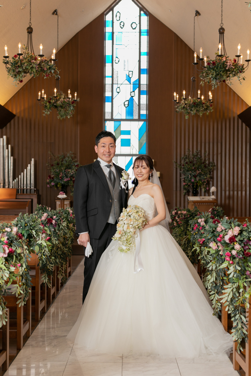 まずはお二人で記念写真撮影！