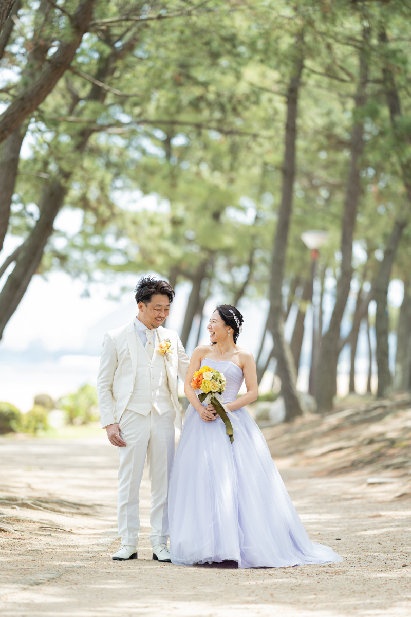 まずは緑豊かなエリアで撮影スタート！