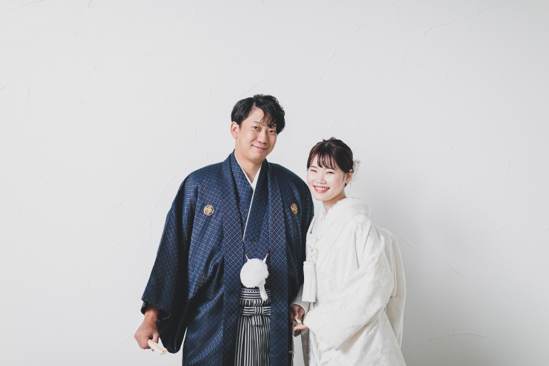 スタジオで和装フォト