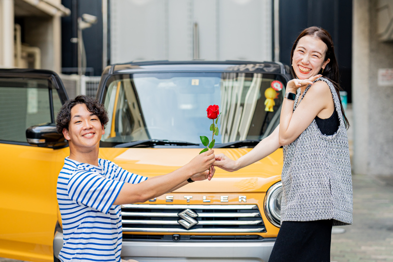 お二人の愛車と一緒に！