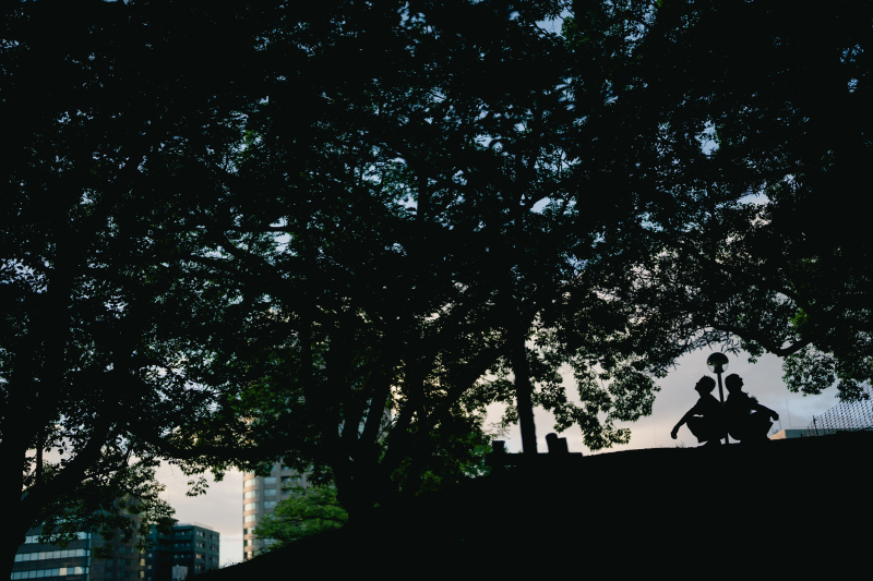 最後はシルエットで。