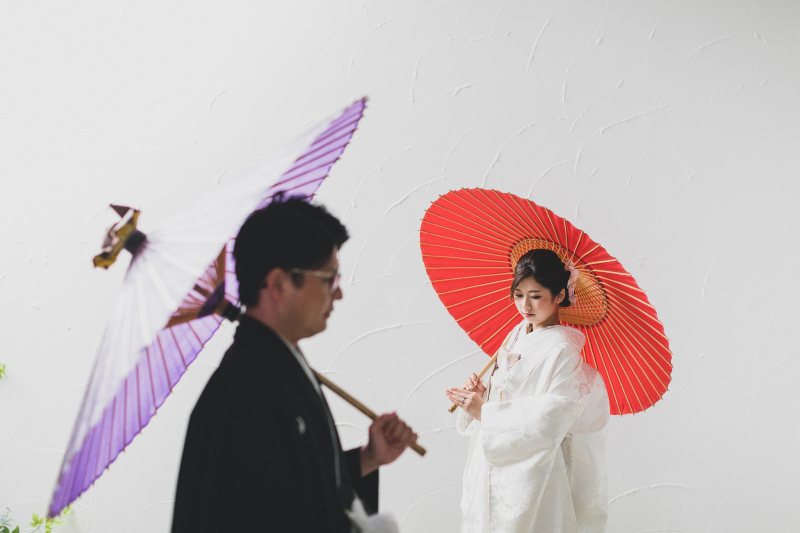 番傘を使って！