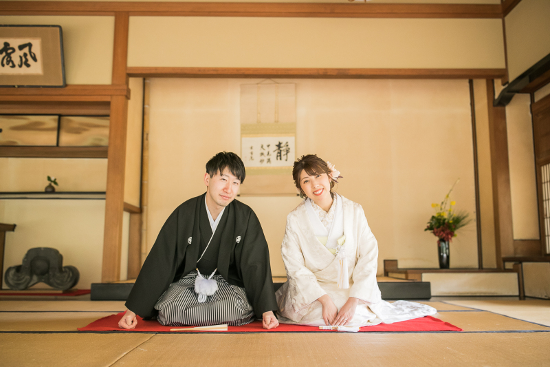 最後はお茶室で