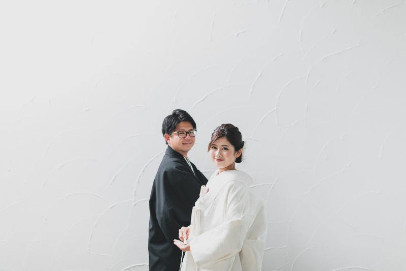 スタジオで和装フォト