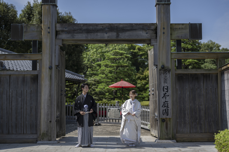 立派な門構えと一緒に