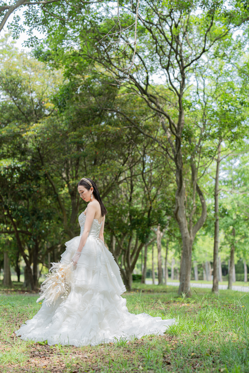 木漏れ日の中でソロショット！