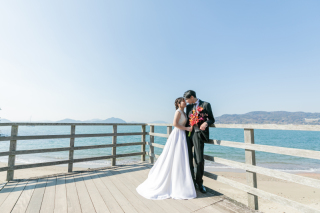 輝く緑と快晴の中でロケーションフォト！