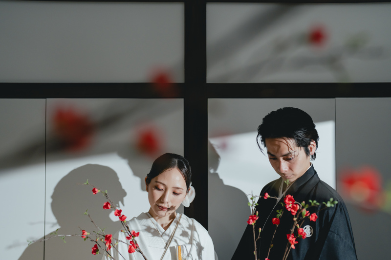 お花と合わせて