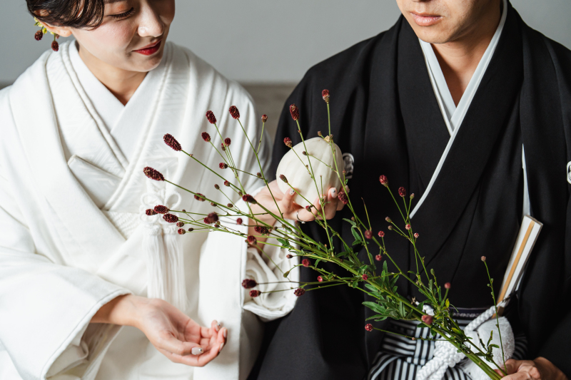 かぼちゃとお花と