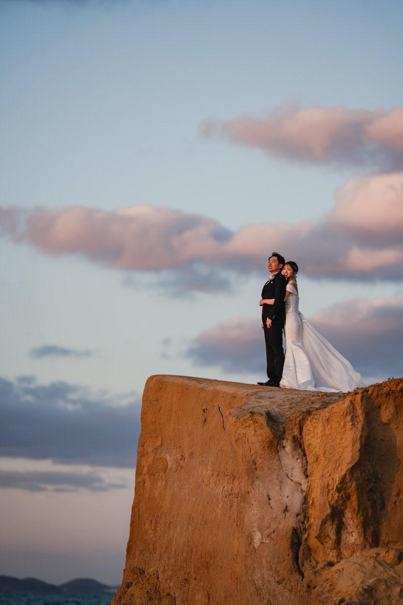 最後は崖の上で