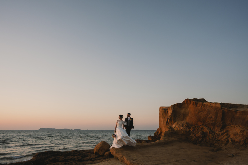 夕焼けと共に。