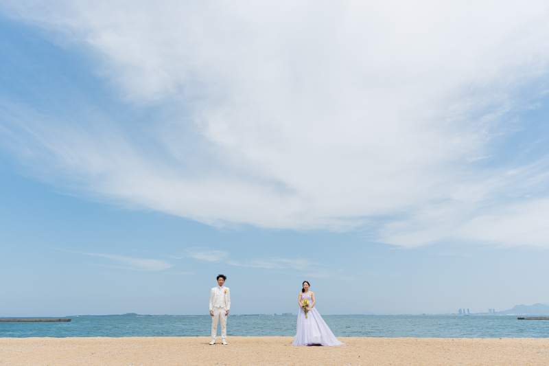 広大な青空と共に