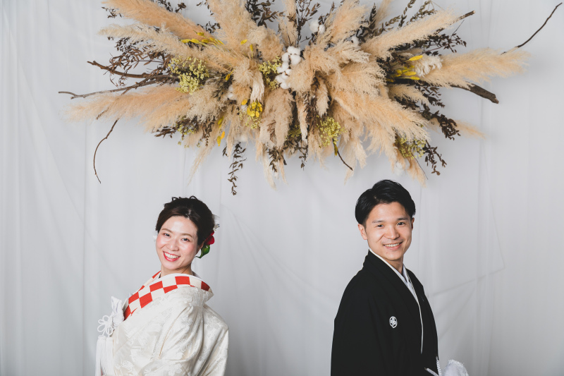 ドライフラワーアーチ