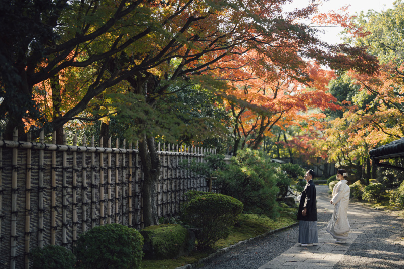自然が広がる庭園にて