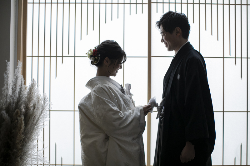 シルエットで幻想的に。