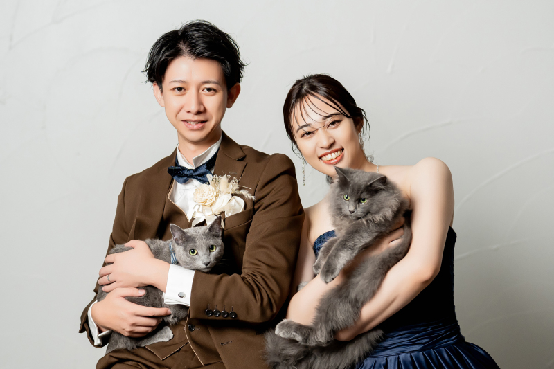 愛猫とのショットも！