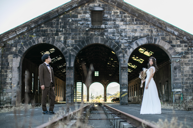 人吉駅石造機関庫