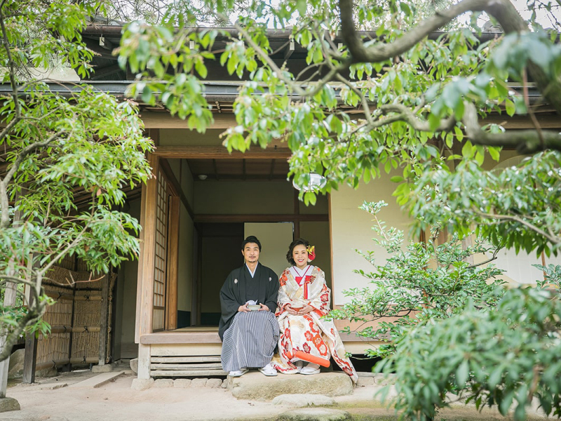 ラヴィファクトリー福岡店_庭園で撮影できる