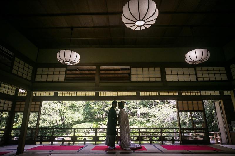 日本の伝統感じる書院造りの大広間