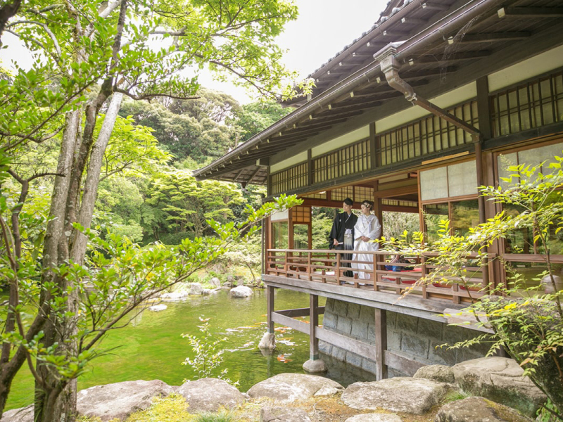 ラヴィファクトリー福岡店_庭園で撮影できる
