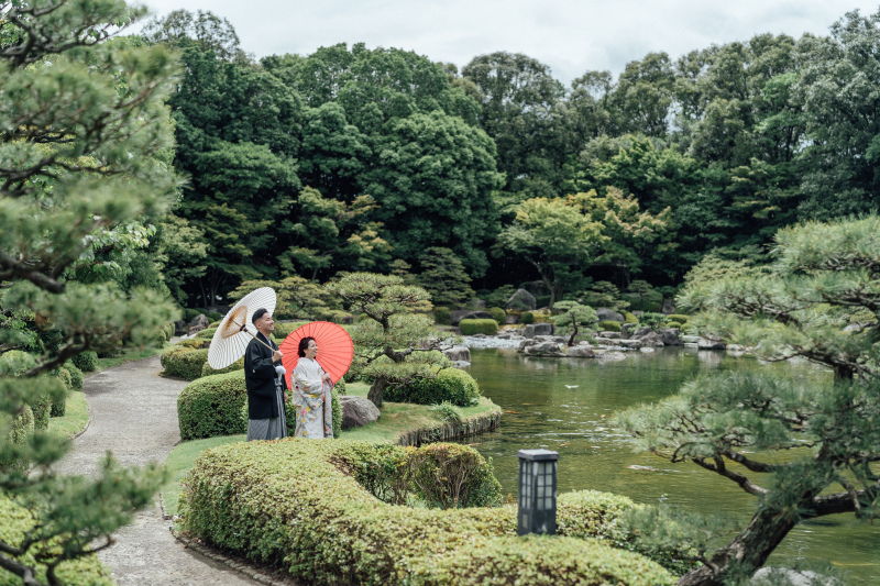 ラヴィファクトリー福岡店_庭園で撮影できる