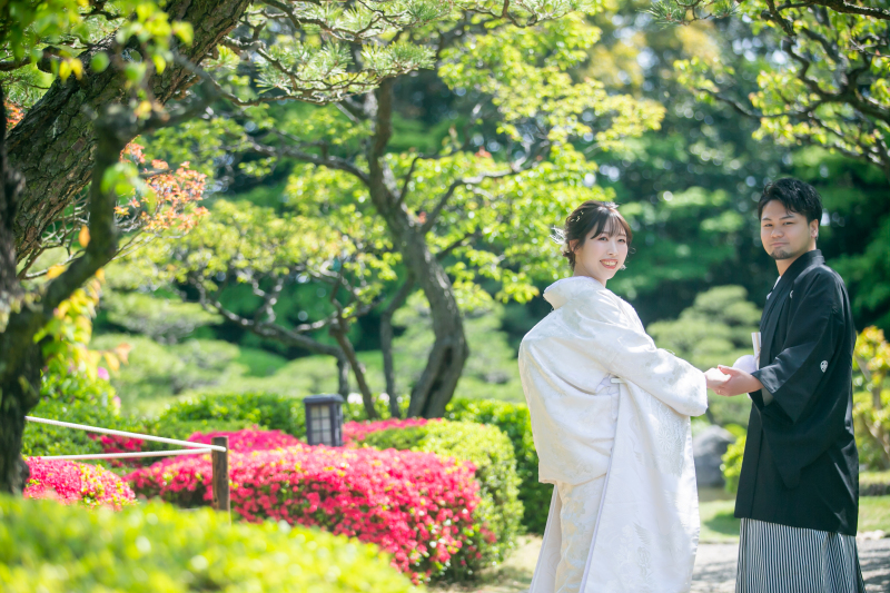 ラヴィファクトリー福岡店_庭園で撮影できる