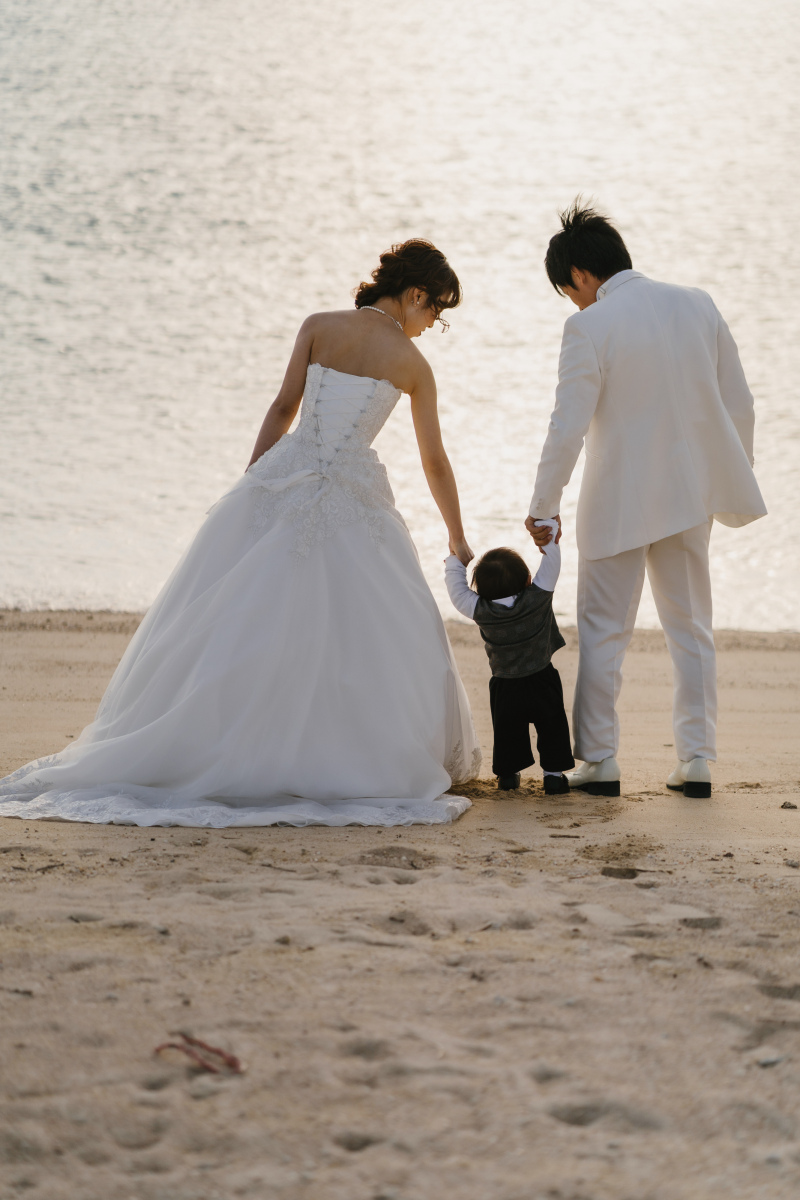 ビーチでお散歩