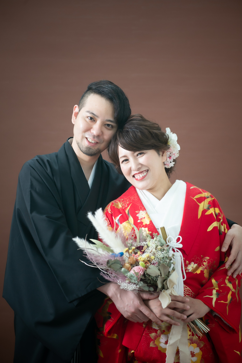 お二人寄り添って