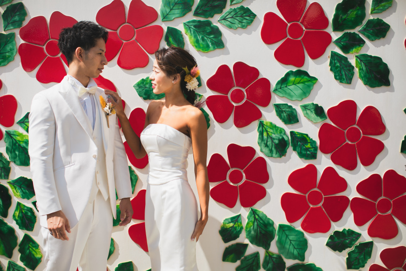 ハイビスカスの壁