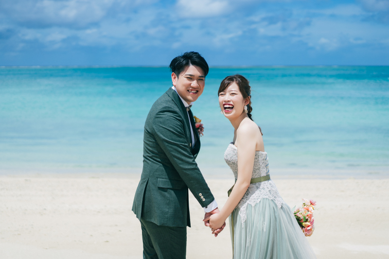 美々ビーチで過ごすウェディングフォト