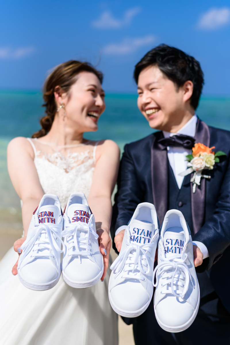 おそろいのスニーカー