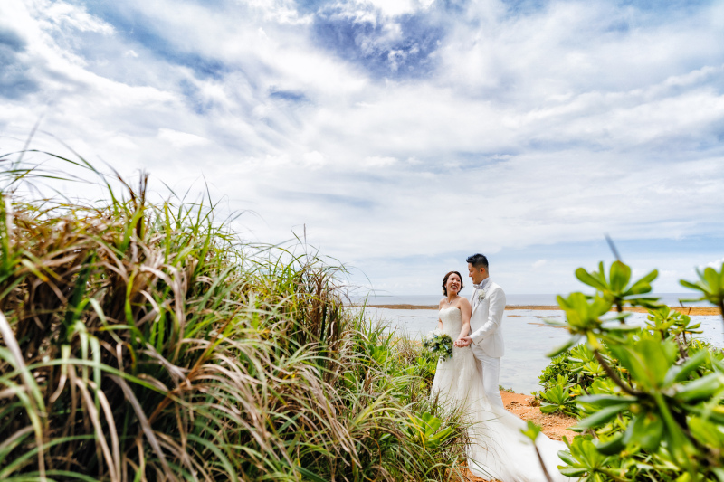 空と海と緑を魅せる