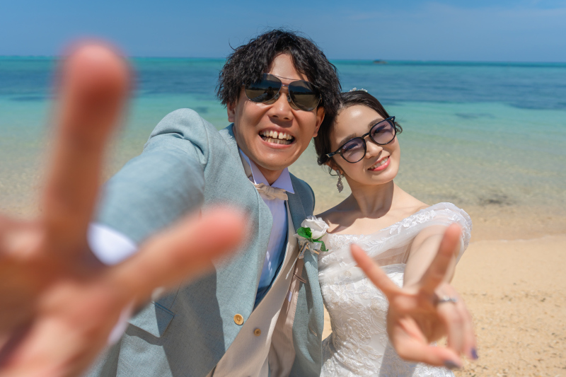 ラストは笑顔でピース