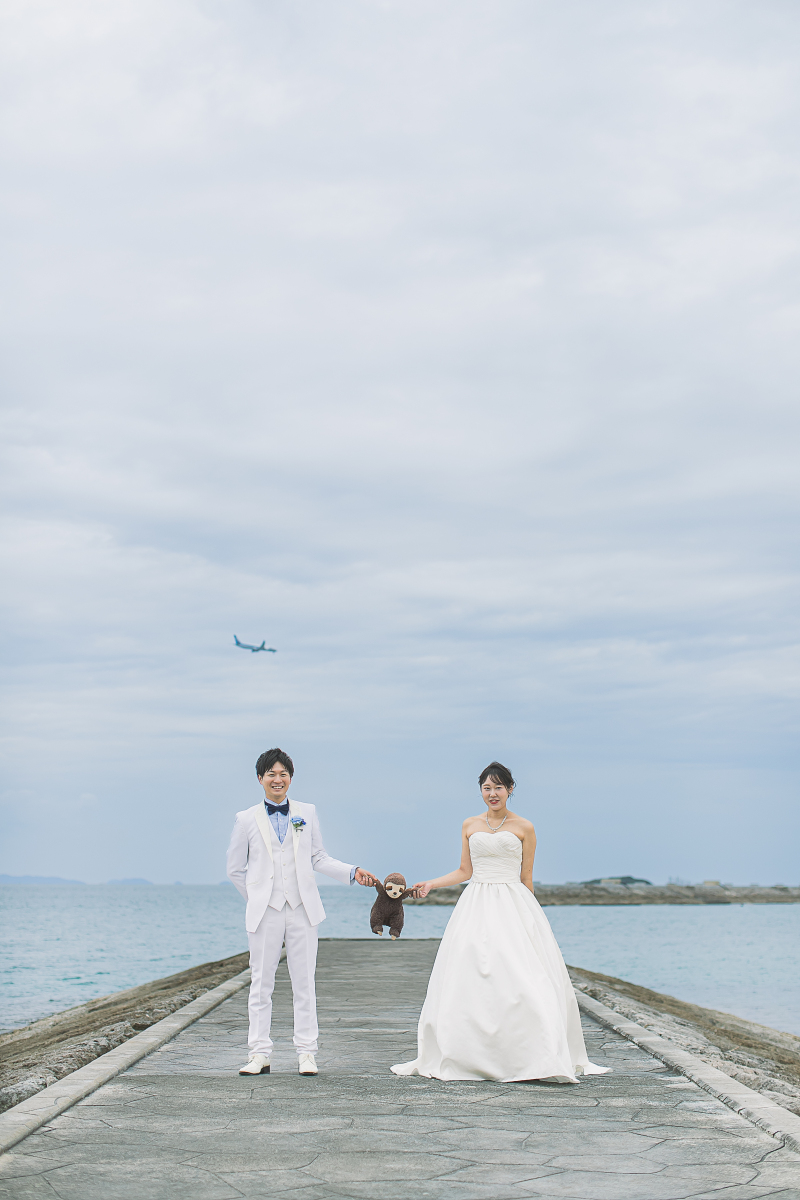 美々ビーチにて