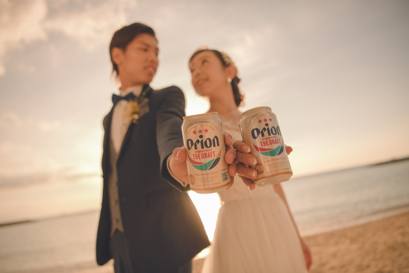 オリオンビールで乾杯