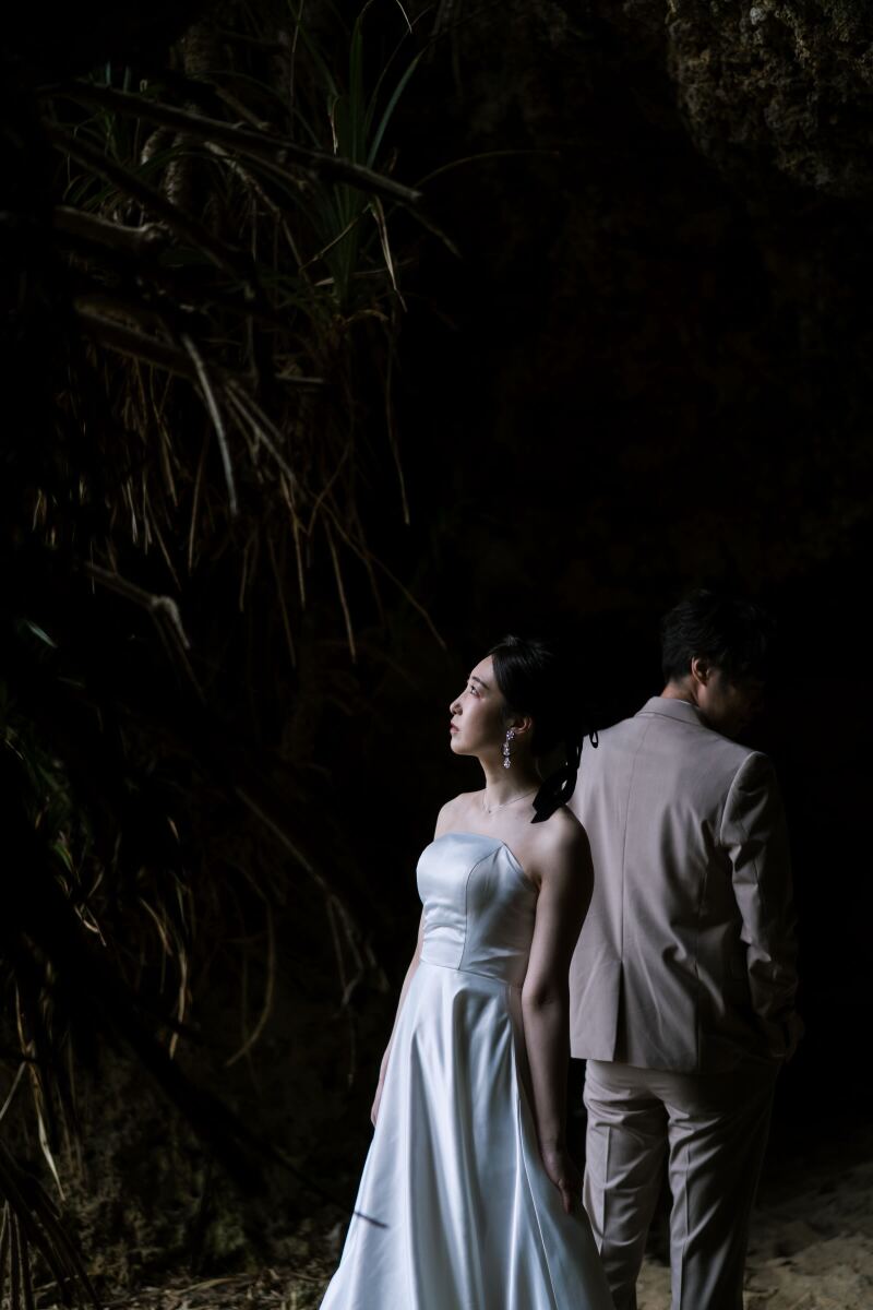 ビーチへ降りていくと・・