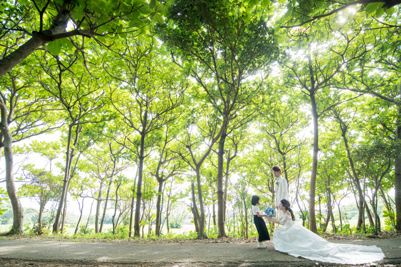 緑溢れる場所でも