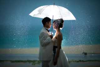 ロマンチックな雨の日