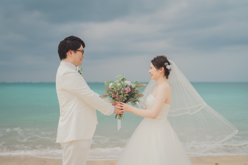 美々ビーチにて