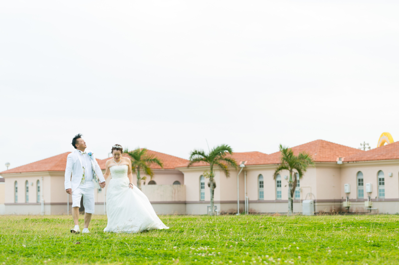 ビーチだけではなく芝生も