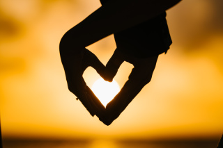 二人で一つのハートに