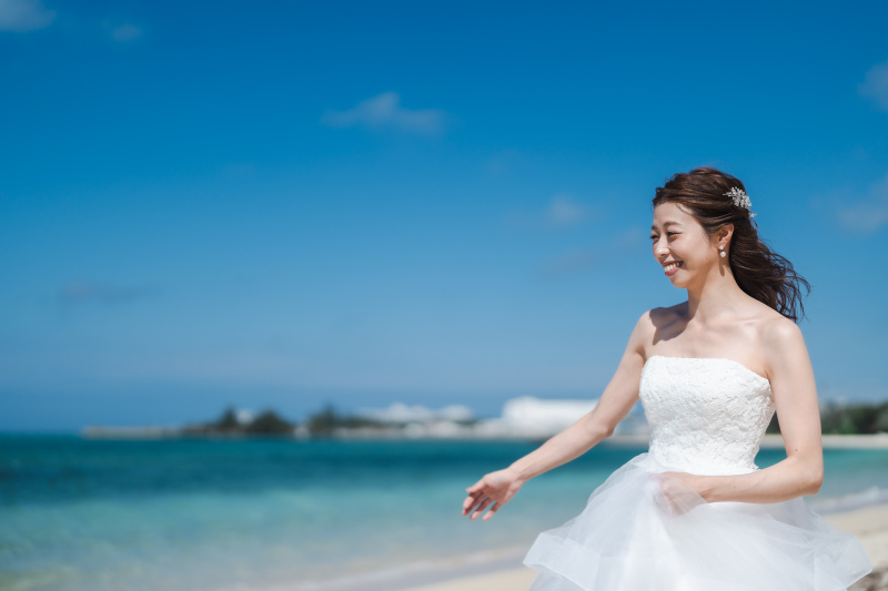 青空と青い海！