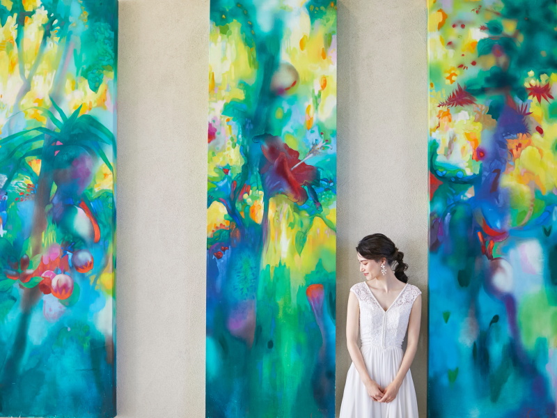 授かり婚なら、マタニティドレスもご用意!