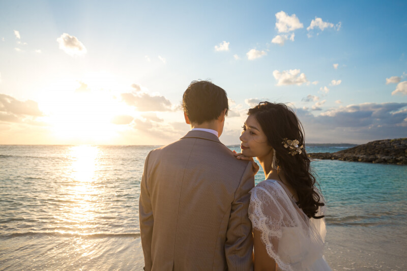 【ジンベイザメと一緒に】美ら海フォトウエディング（衣装1着・全データ付き）