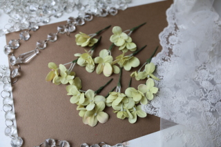 【ヘッドフラワー】グリーンのあじさい