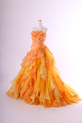 オレンジグラデーションドレス☆