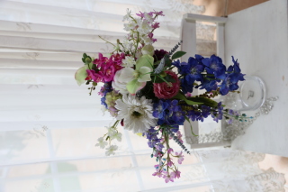 【ブーケ】エキゾチックなカラフルブーケ