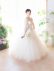 新入荷☆繊細なレースとチュールスカートがかわいいドレス！